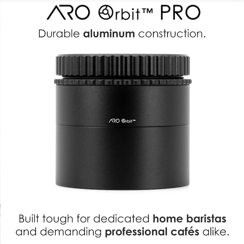ARO Orbit PRO™ | Aluminum Spirographic Espresso Distribution Tool | Geared WDT for Home Baristas and Professional Cafés